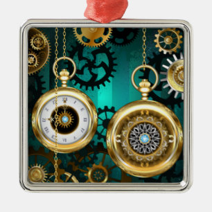 Steampunk Jewelry Watch, wir haben Green Backgroun Ornament Aus Metall