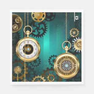 Steampunk Jewelry Watch, wir haben Green Backgroun Serviette