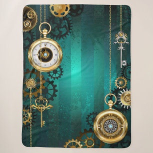 Steampunk Jewelry Watch, wir haben Green Backgroun Sherpadecke