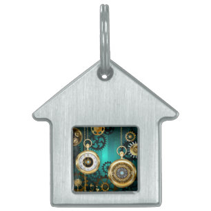 Steampunk Jewelry Watch, wir haben Green Backgroun Tiermarke