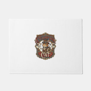 Steampunk-Katze Katze Steampunk Vintage Fußmatte