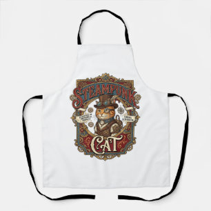Steampunk-Katze Katze Steampunk Vintage Schürze
