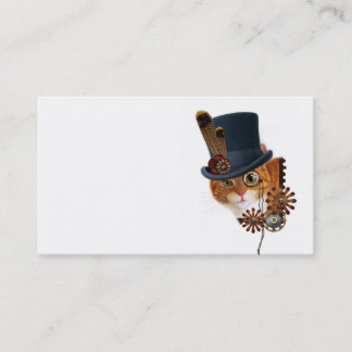 Steampunk Katzen-Visitenkarte Visitenkarte