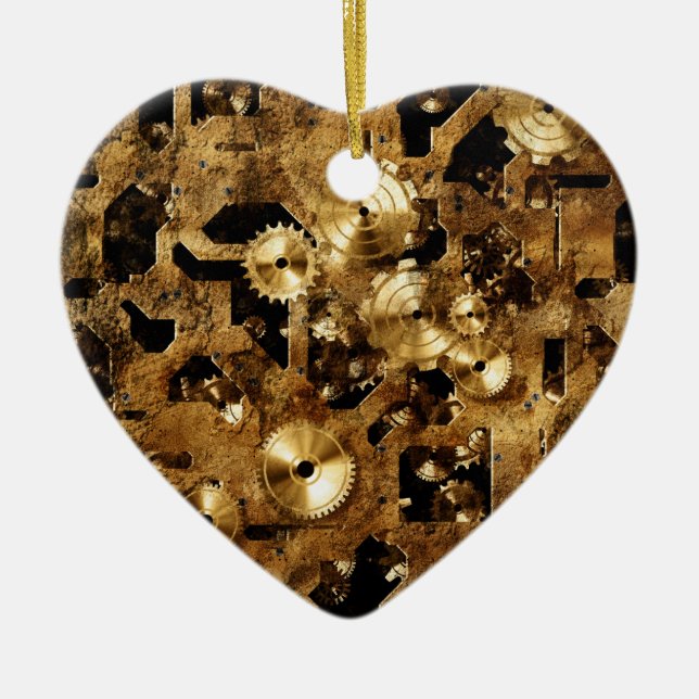 Steampunk Keramikornament (Vorne)