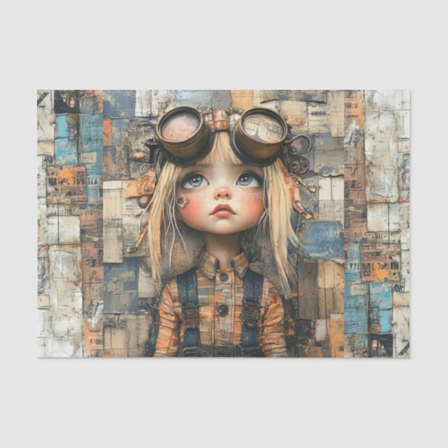 Steampunk Kids III Seidenpapier (Vorderseite)
