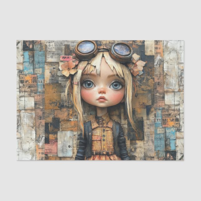 Steampunk Kids IX Seidenpapier (Vorderseite)