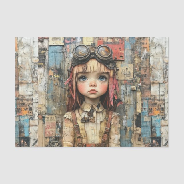Steampunk Kids VI Seidenpapier (Vorderseite)