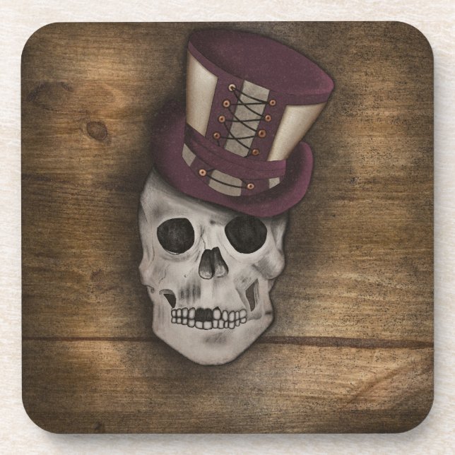 Steampunk-Kissen Getränkeuntersetzer (Vorderseite)