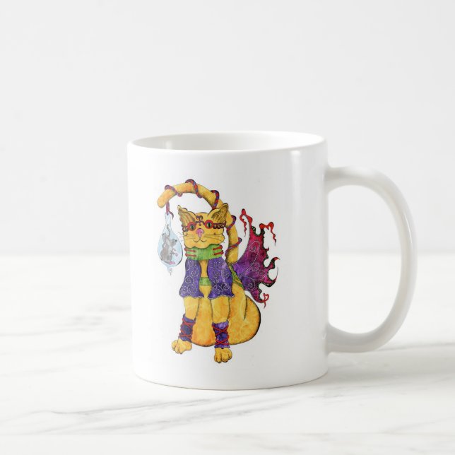 Steampunk Kitty-Tasse Kaffeetasse (Rechts)