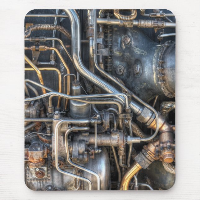 Steampunk Klempnerarbeit-Rohre Mousepad (Vorne)