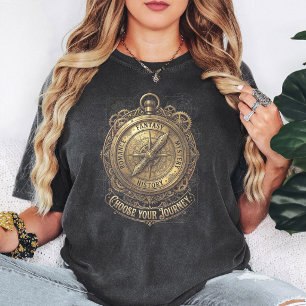 Steampunk-Kompass Wähle deine Reise T-Shirt