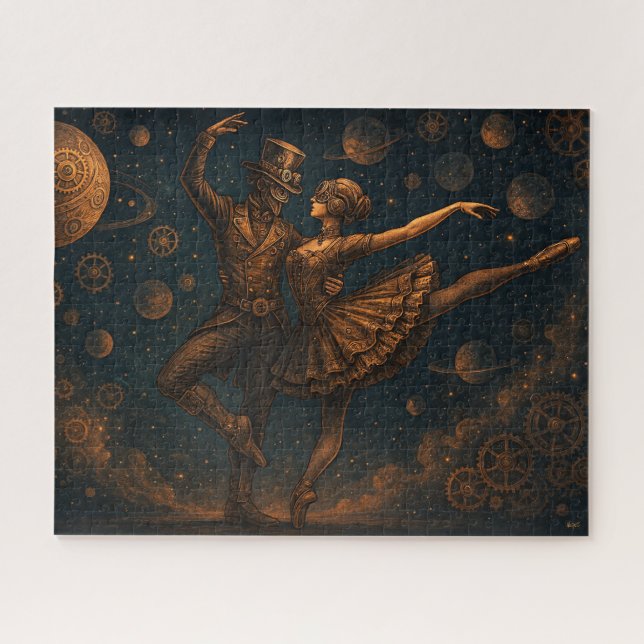 Steampunk-kosmisches Ballettpuzzle (Horizontal)