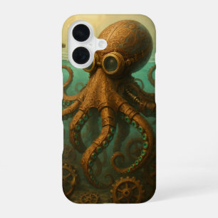 Steampunk Krake iPhone 16 Hülle