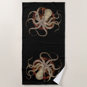 Steampunk-Kraken und robustes Uhrwerk Strandtuch