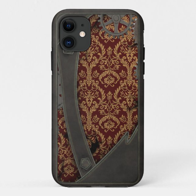 Steampunk Kupfer Case-Mate iPhone Hülle (Rückseite)