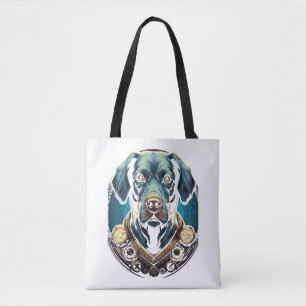 Steampunk Labrador Classic T - Shirt Tasche