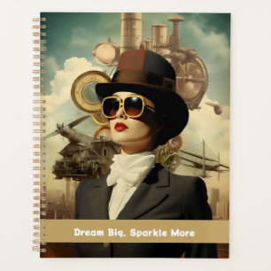 Steampunk Lady Dream Big, Sparkle more Planer