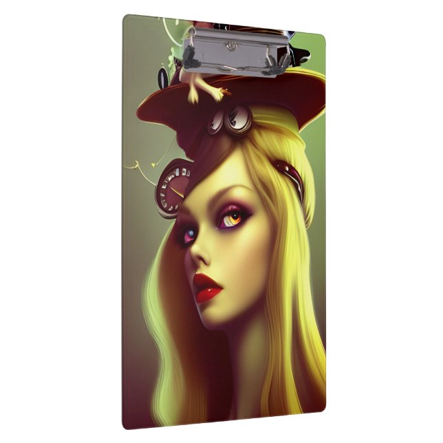 Steampunk Lady Klemmbrett (Rechts)