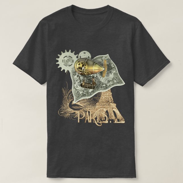 Steampunk lenkbar-Luft-Ausflug-T-Shirt T-Shirt (Design vorne)