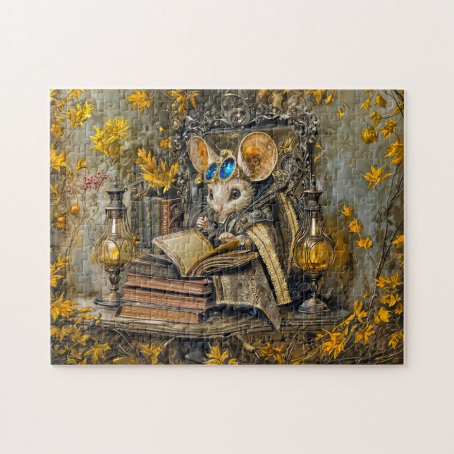 Steampunk-Lesemaus (Horizontal)