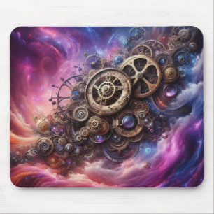 Steampunk, Lila und rosa Mousepad