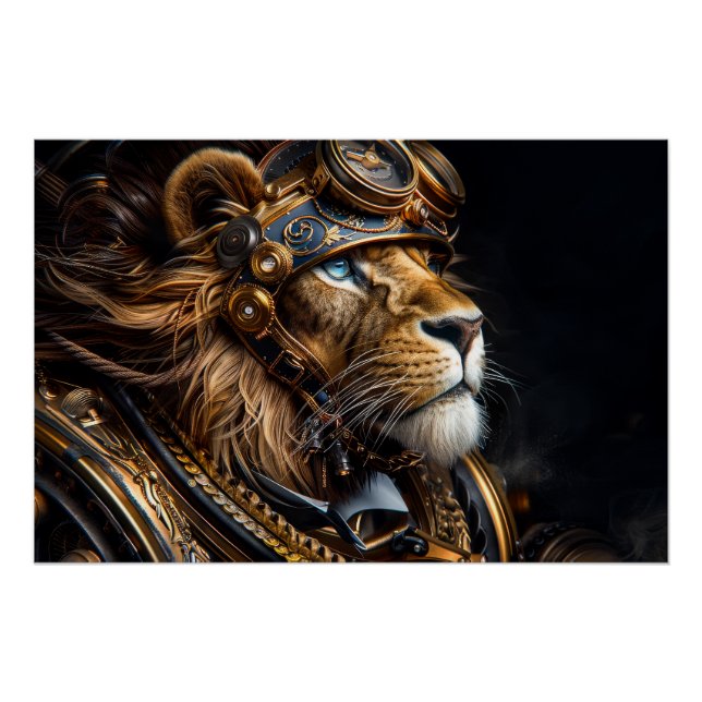 Steampunk Lion Poster (Vorderseite)