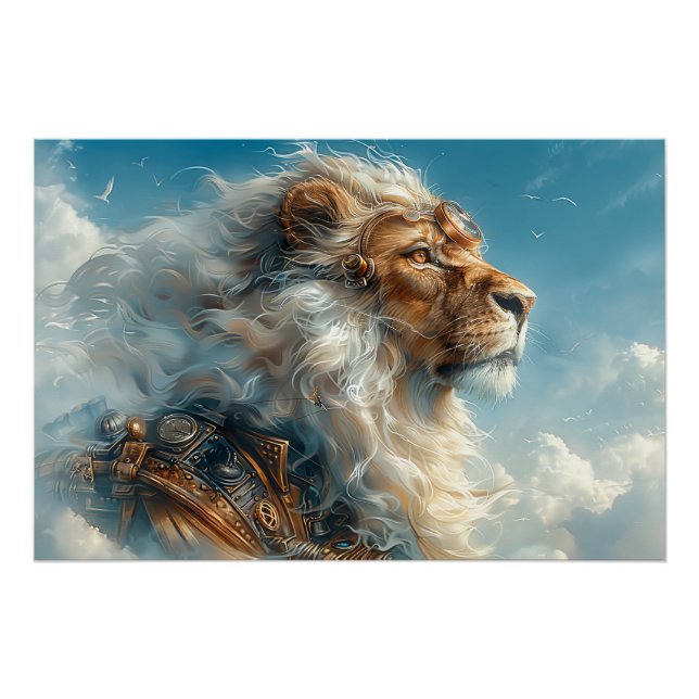 Steampunk Lion Poster (Vorderseite)