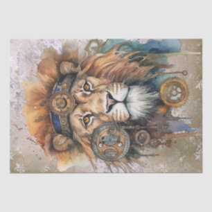 Steampunk Lion Seidenpapier