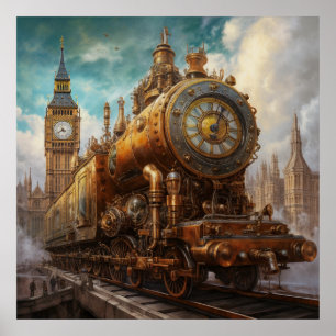 Steampunk London Poster