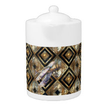 Steampunk Love : Aviateurs Prêt Porcelaine Teapot