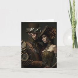 Steampunk Lovers Valentines Card Karte