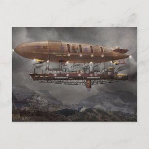 Steampunk - Luftschiff - Airship Maximus Postkarte