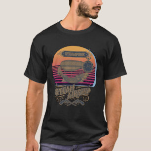 Steampunk-Luftschiff-Uhr Frauen Geschenk Retro-Luf T-Shirt