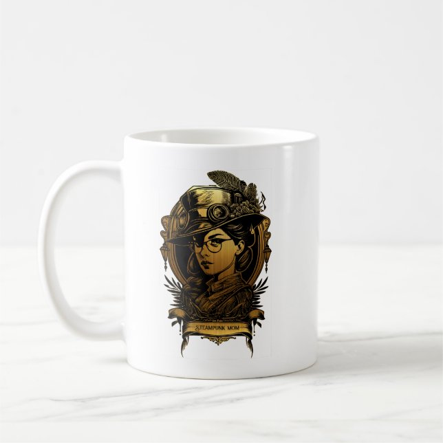 Steampunk-Mama Kaffeetasse (Links)