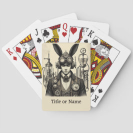 Steampunk Man mit Ohren Spielkarten