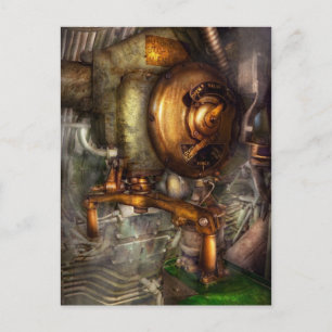Steampunk - Marine - Schließe das Ventil Postkarte