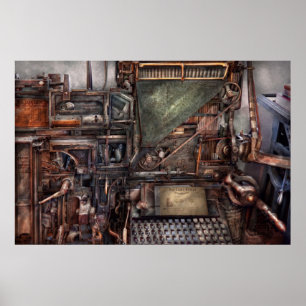Steampunk - Maschine - Alles mit allen Schikanen Poster