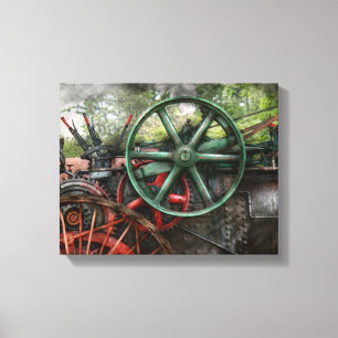 Steampunk - Maschine - Transport der Zukunft Leinwanddruck