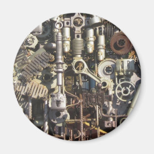Steampunk Maschinerie Magnet