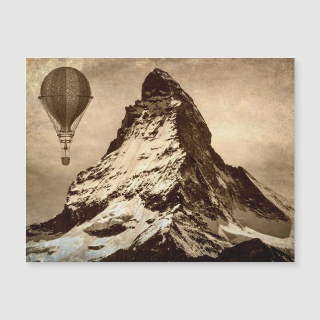 Steampunk Matterhorn Magnetkarte (Vorderseite)