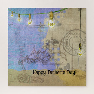 Steampunk Mechanical Edison Light Bulb Architect