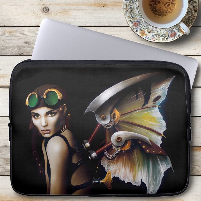 Steampunk Mechanical Fairy Laptopschutzhülle (Von Creator hochgeladen)