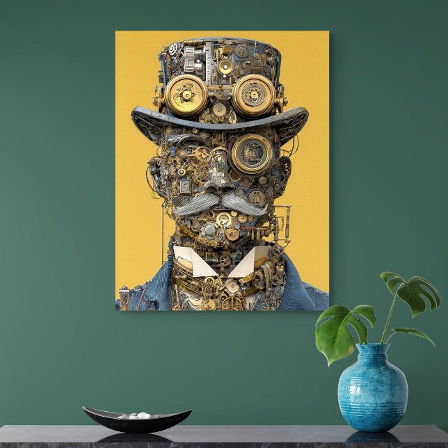 Steampunk Mechanical Gentleman Leinwanddruck (Von Creator hochgeladen)
