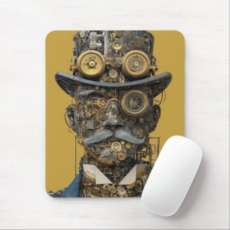 Steampunk Mechanical Gentleman Mousepad