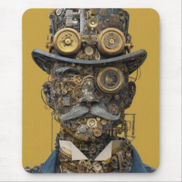 Steampunk Mechanical Gentleman Mousepad