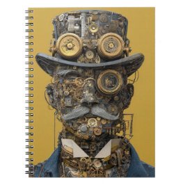 Steampunk Mechanical Gentleman Notizblock