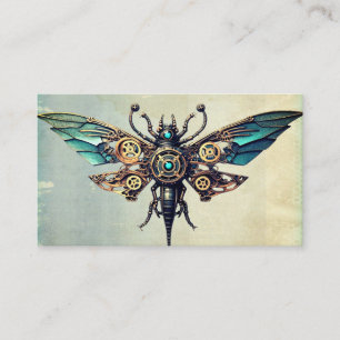 Steampunk Mechanisch Vintage Industrie Cyberpunk Visitenkarte