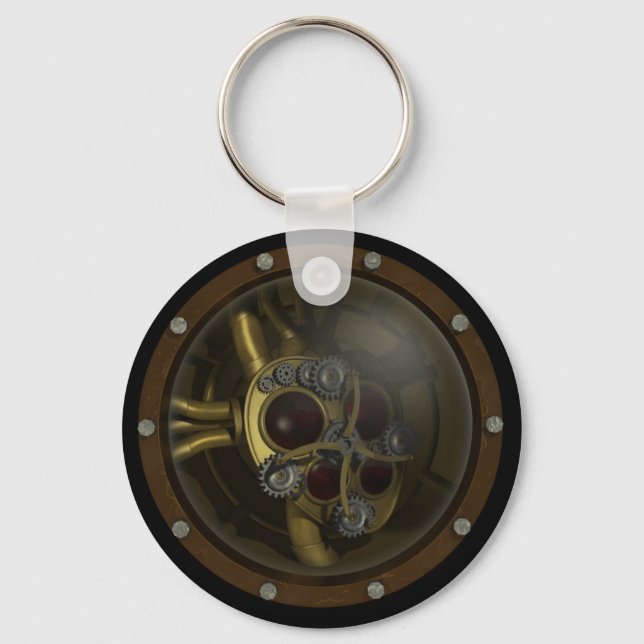 Steampunk Mechanische Herzkette Schlüsselanhänger (Vorderseite)