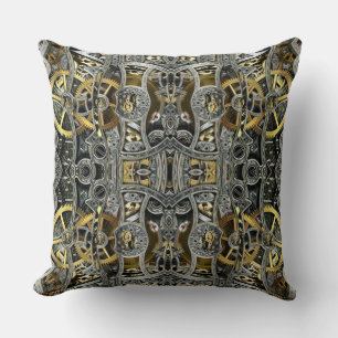 Steampunk-Metallgetriebe Kissen