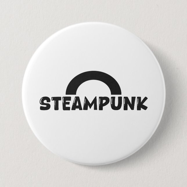 Steampunk Minimalist Design Button (Vorderseite)